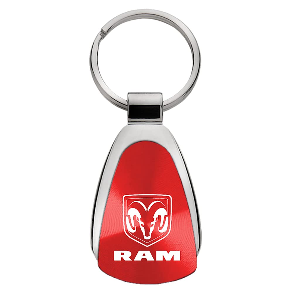 AuTOMOTIVE GOLD, INC. Officially Licensed Red Teardrop Key Fob for Ram