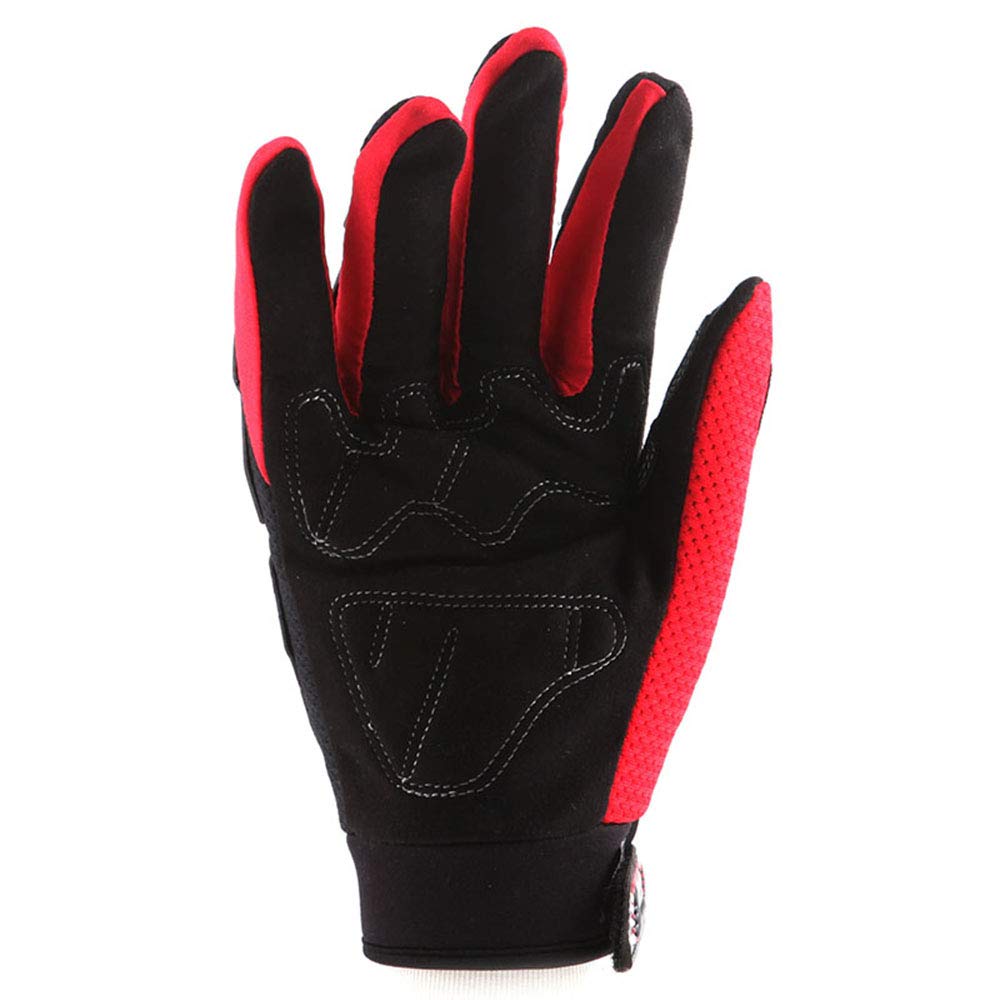 1Storm Youth Kids Motocross Gloves Motorcycle Bmx Mx Atv Dirt Bike Bicycle Cycling Gloves Skeleton Red