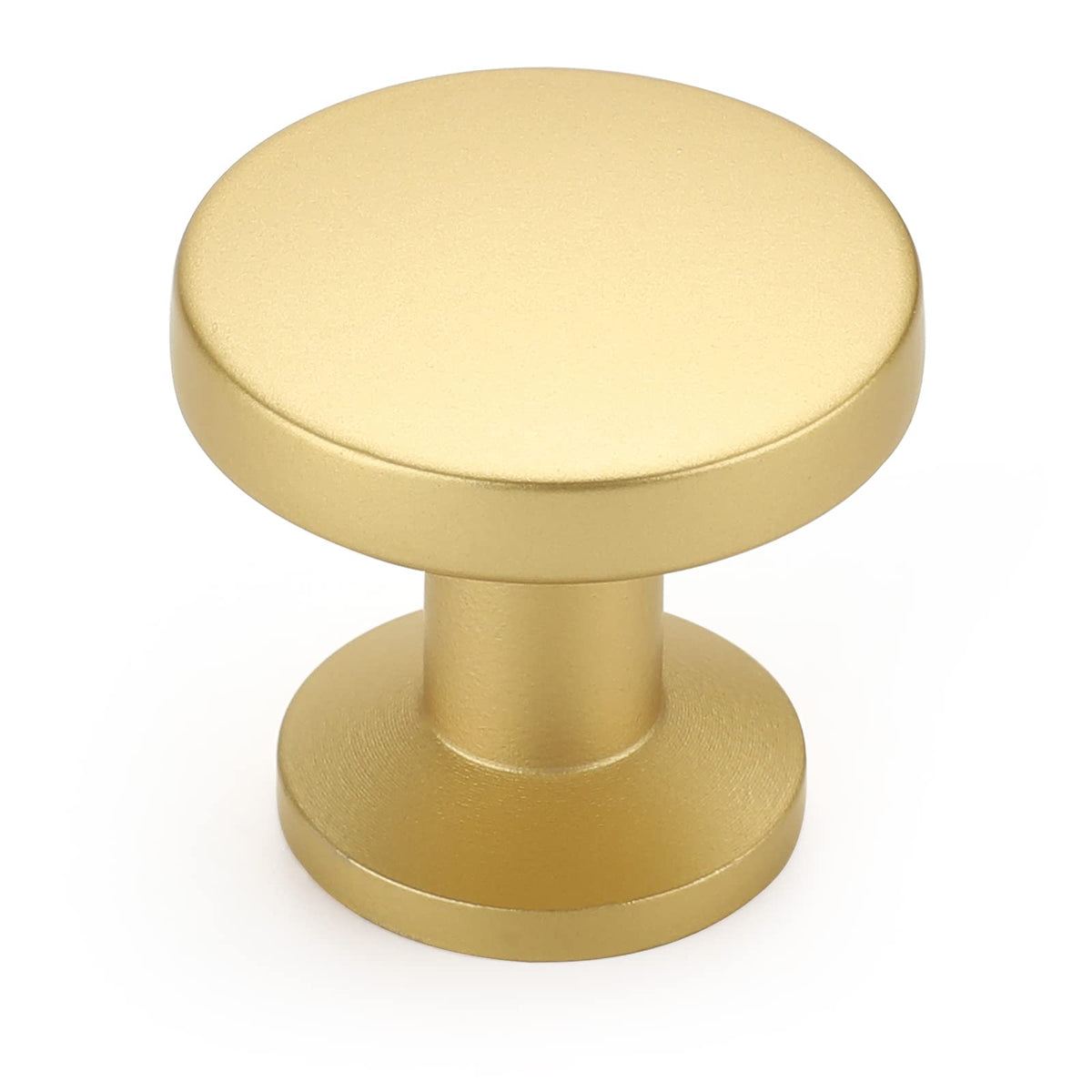 Homdiy 10 Pack Gold Cabinet Knobs Brass Cabinet Knobs - Brushed Brass Drawer Knobs Round Knobs Gold Kitchen Cabinet Knobs Gold Knobs For Dresser Drawer Kitchen Cabinet Hardware