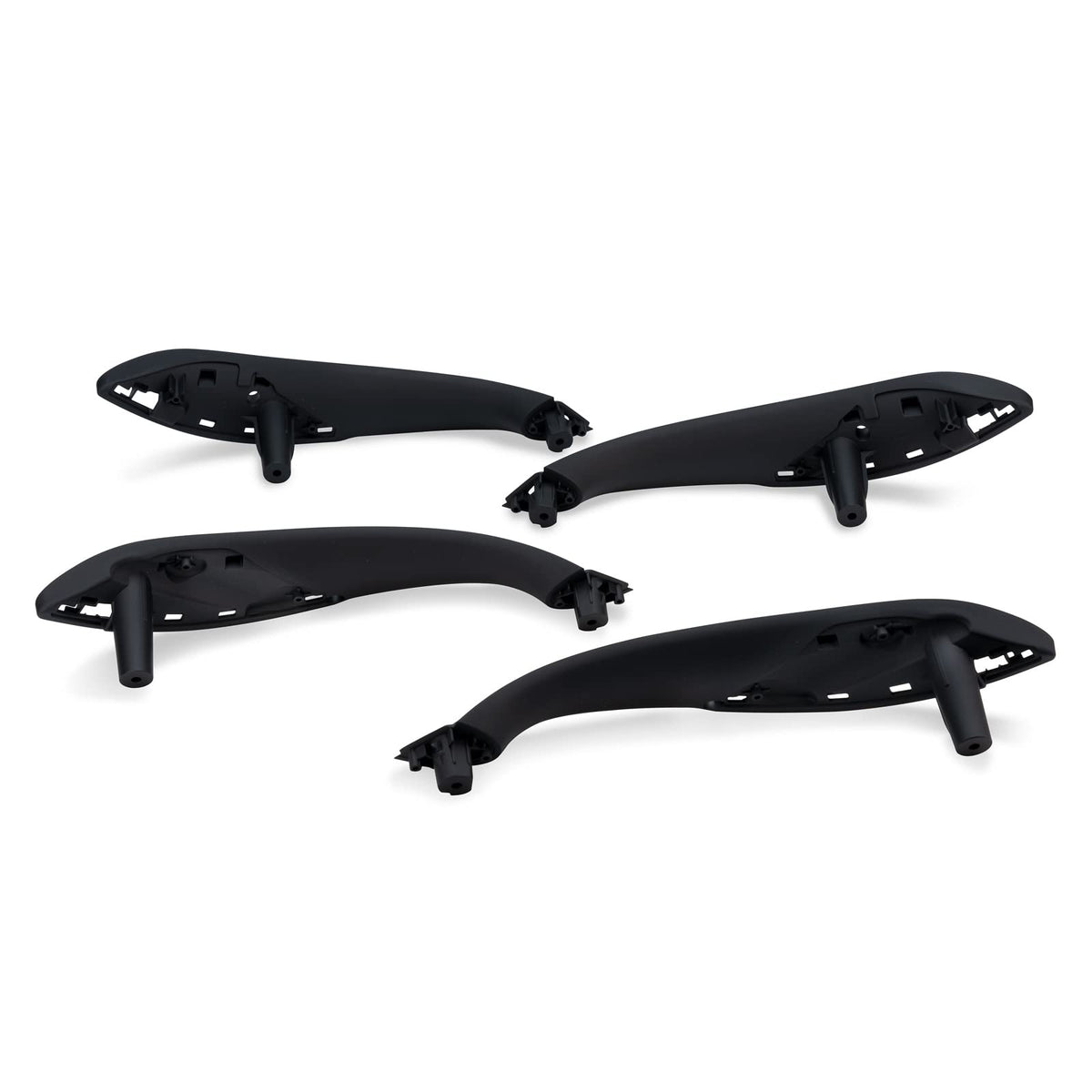 Weileite Front Interior Door Pull Handles Grab Bracket Trim Set Compatible With Bmw 3 Series 4 Series 320,328,330,335,M3 2012-2018 And 428, 435,M4 2014-2017 Replace 51417279311(Black,4Pcs)