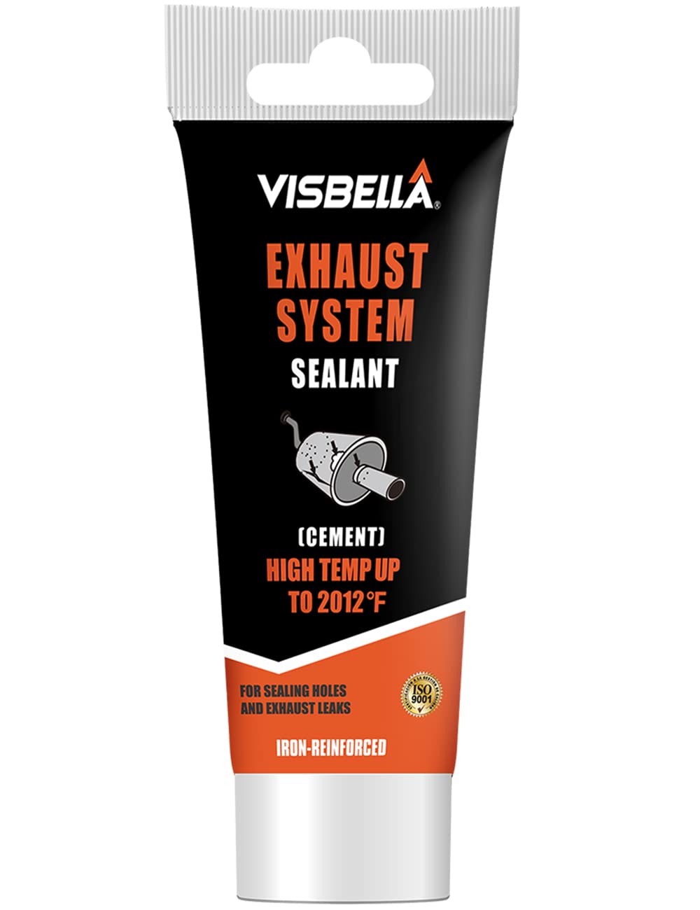 Visbella Auto Vehicle Exhaust System Sealant, Non-Slumping Professional Repair Crack Adhesive Super Glue Sealer for Car Mufflers