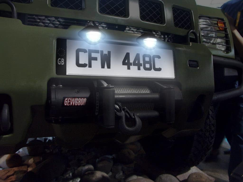 Justech 2 Pcs 3Leds License Plate Light, 12V 24V Waterproof Number Plate Lights, Universal Tag Lights For License Plates Tag Lam