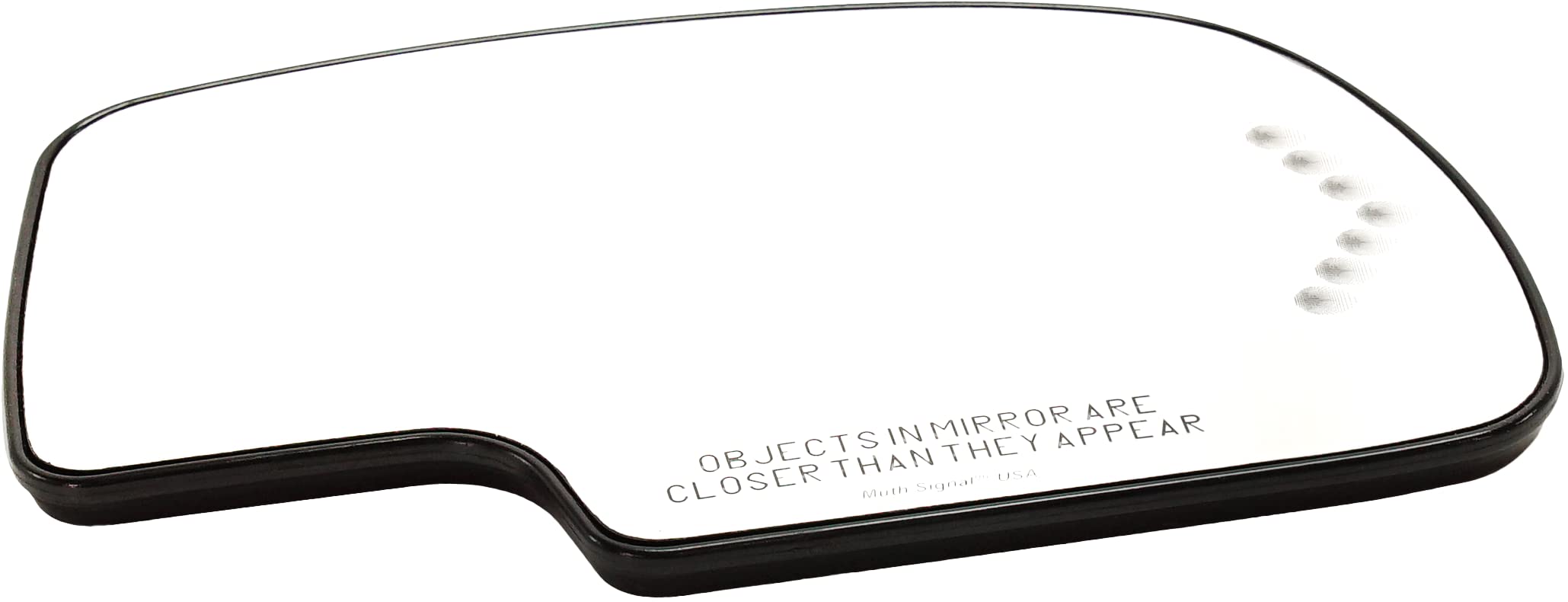 Kool Vue Mirror Glass Compatible With 2003-2006 Chevrolet Silverado 1500, For Silverado 2500 HD, Tahoe, For 2003-2006 GMC Sierra 1500, With backing plate Heated Convex Right With Turn Signal Light