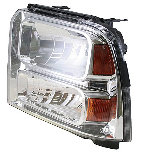 Trq Driver & Passenger Side Headlight Assembly Set Headlights Driver & Passenger Side Compatible With 2005 Ford Excursion 2004-2