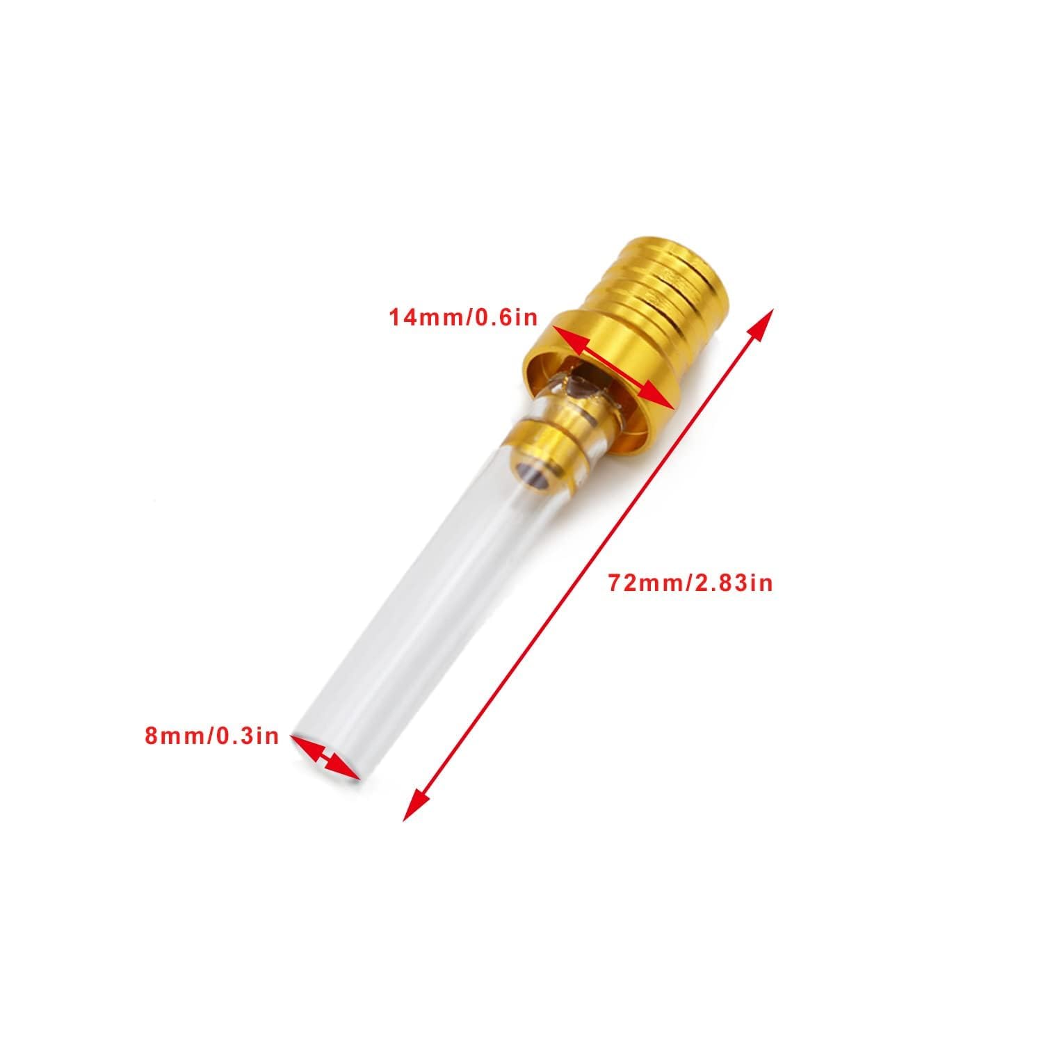 Pro Bat 10 Pack Cnc Motorcycle Gas Cap Two-Way Breather Tube Vent For Dirt Bike Pit Bike Atv All Factory Crf Xr Cr All Quads All