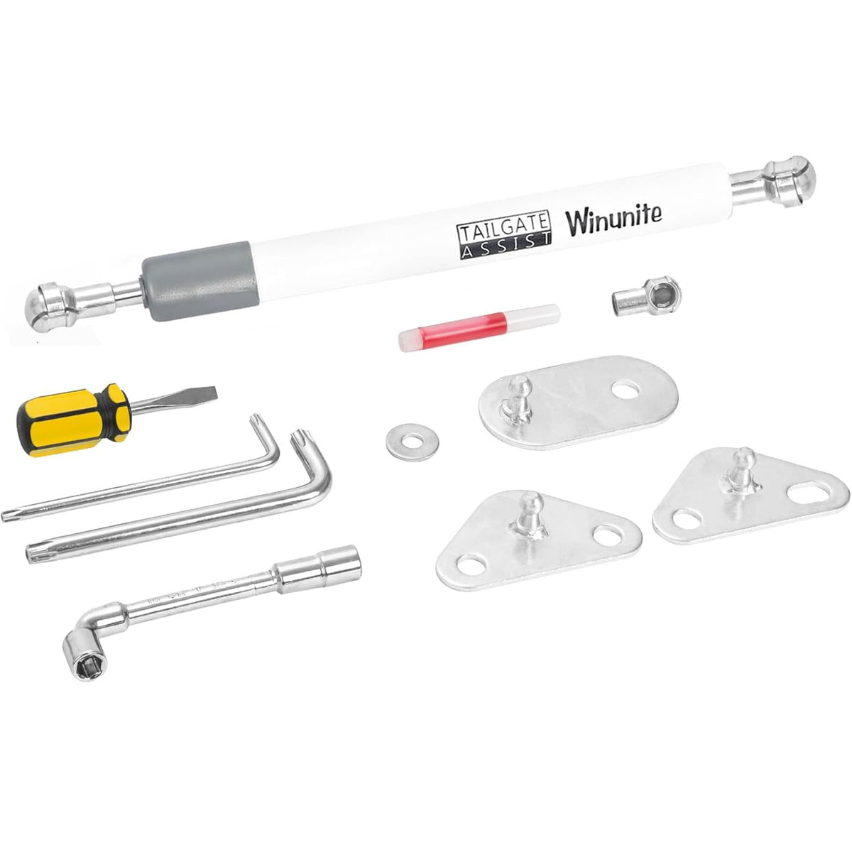 Winunite Compatible With 2015-2024 F150 White Tailgate Assist Shock Truck Lift Assist Fits For Truck Tailgate Accessories Soft O