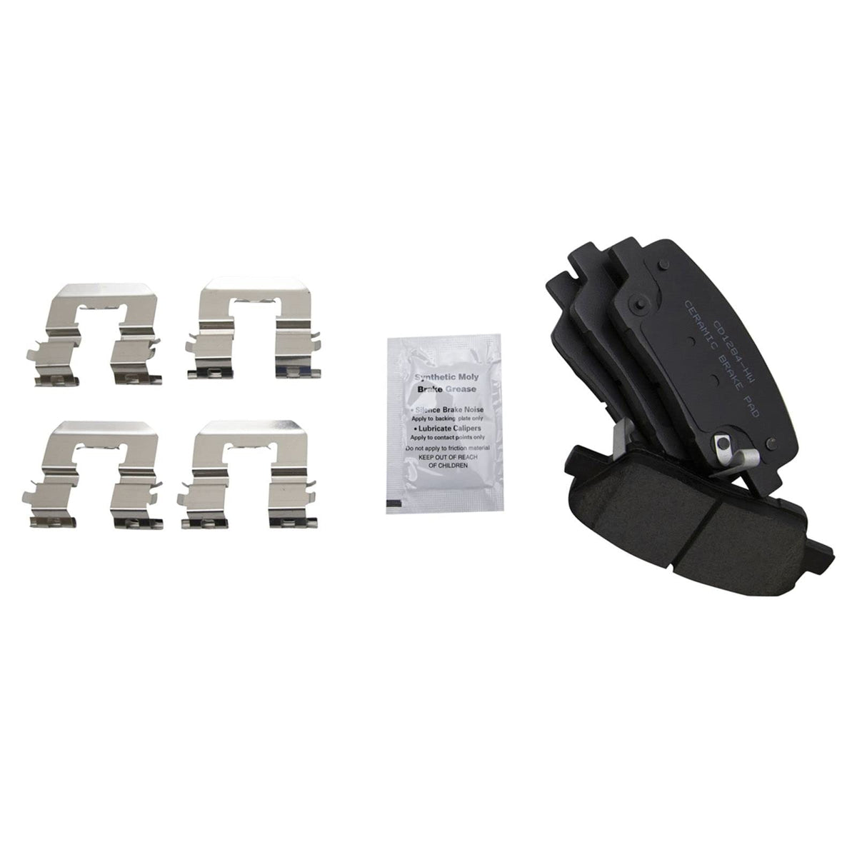 TRQ Posi Ceramic Rear Brake Pad Set fits Entourage Genesis Santa Fe Sedona