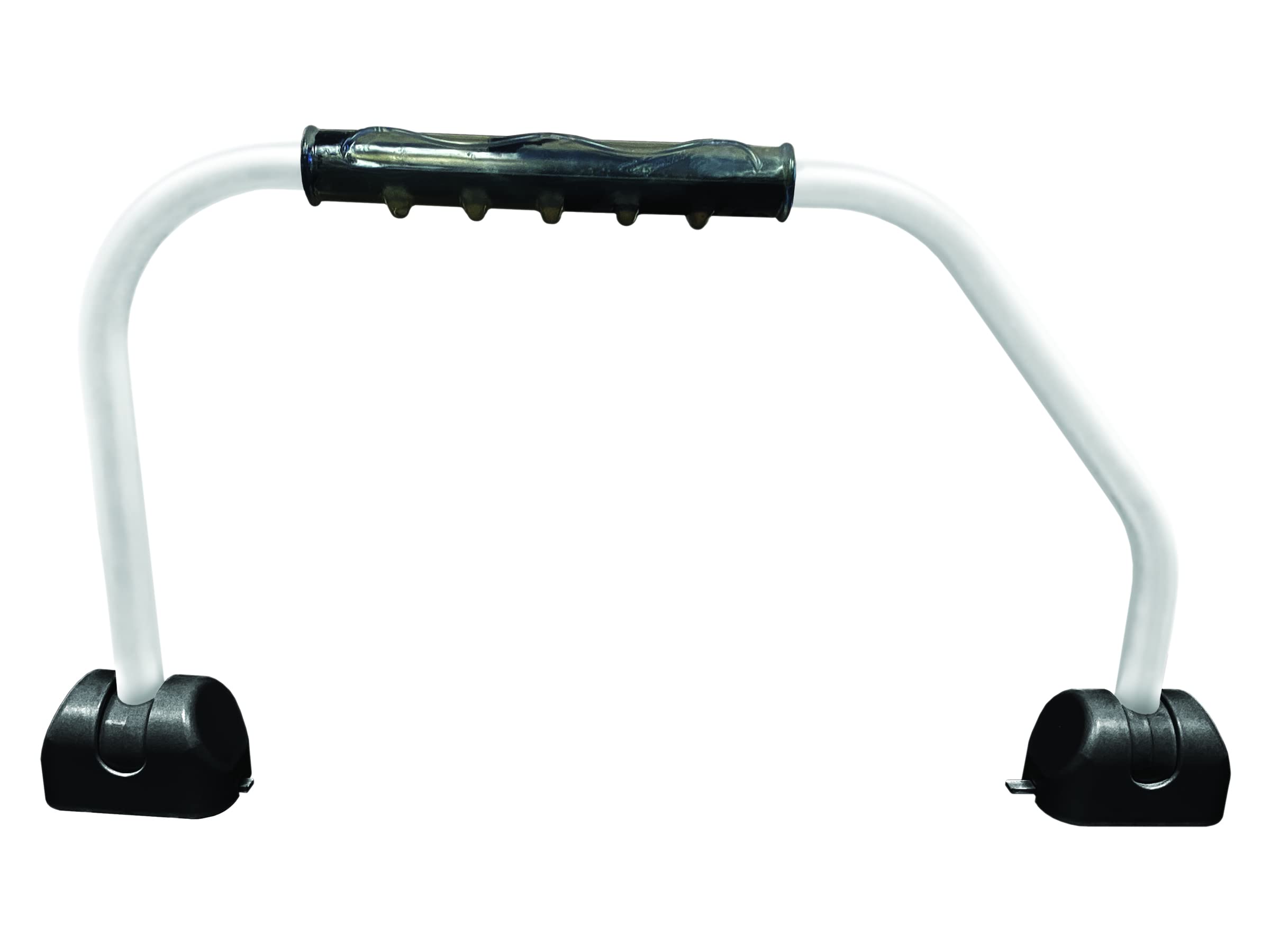 Rv Designer R127 Gripsafe Handrail Assist - Locking Folding Aluminum Grab Handle With Notched Grip - Safe Entry Assist For Rv Door - Easy Installation, 27 Inch, White