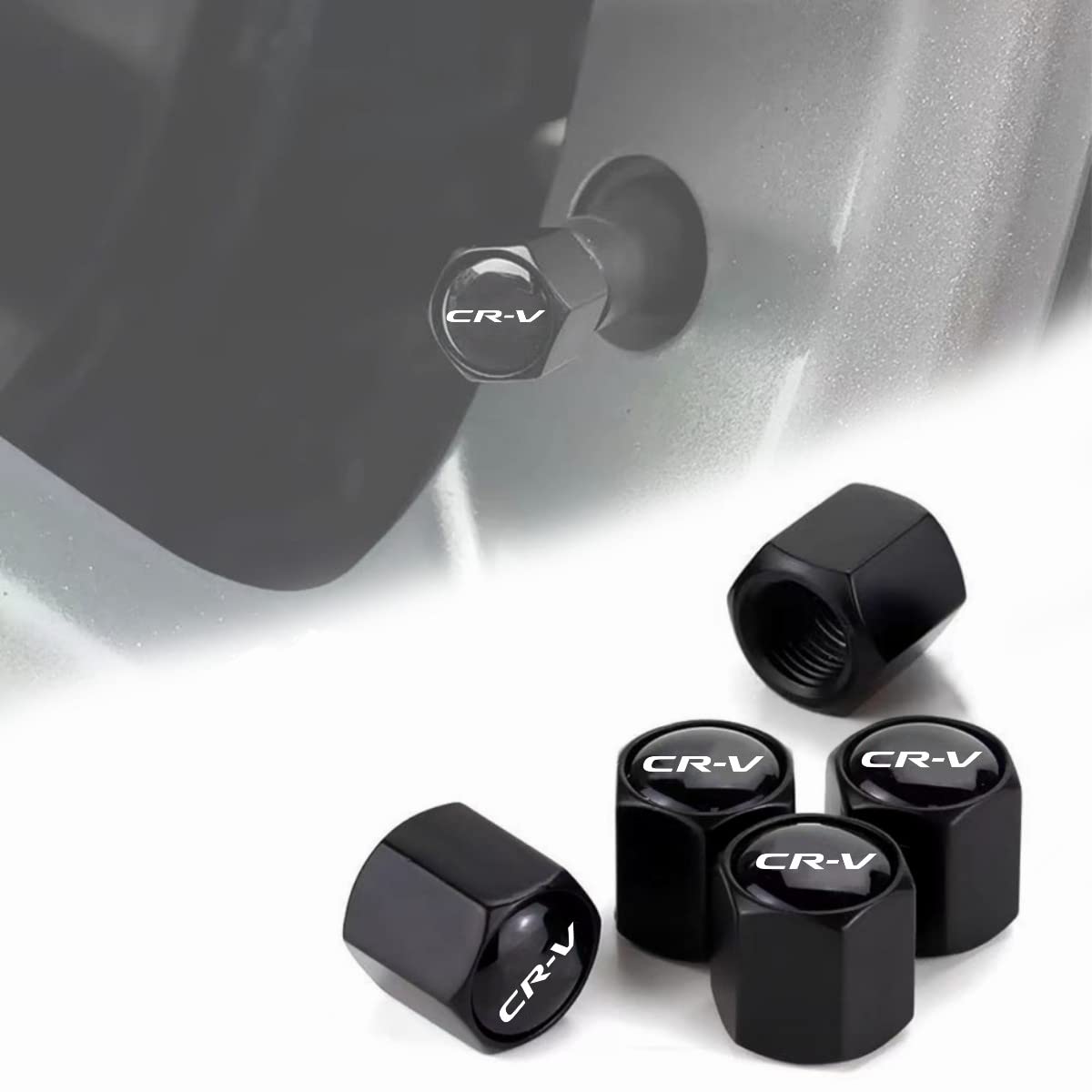 Car Tire Valve Stem Caps Metal Air Valve Cap For Honda Cr-V Accessories,Corrosion And Wear Resistance,5Pcs