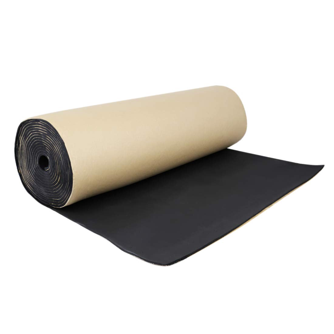 Uxcell 197Mil 16.36Sqft Car Fen-Der Engine Heat Insulation Sound Acoustical Foam Designed Deadener Mat 60''X40''