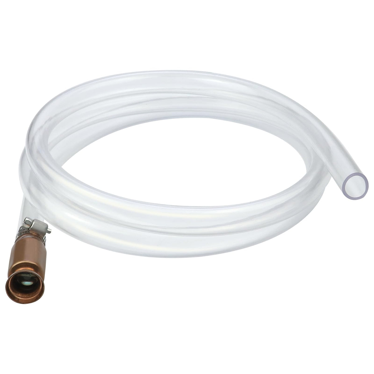 Sporthfish Gas Siphon Pump 1/2'' Copper Valve 6FT Syphon Hose for Water Gasoline Fuel & Other Liquid Safety Self Priming Shaker 