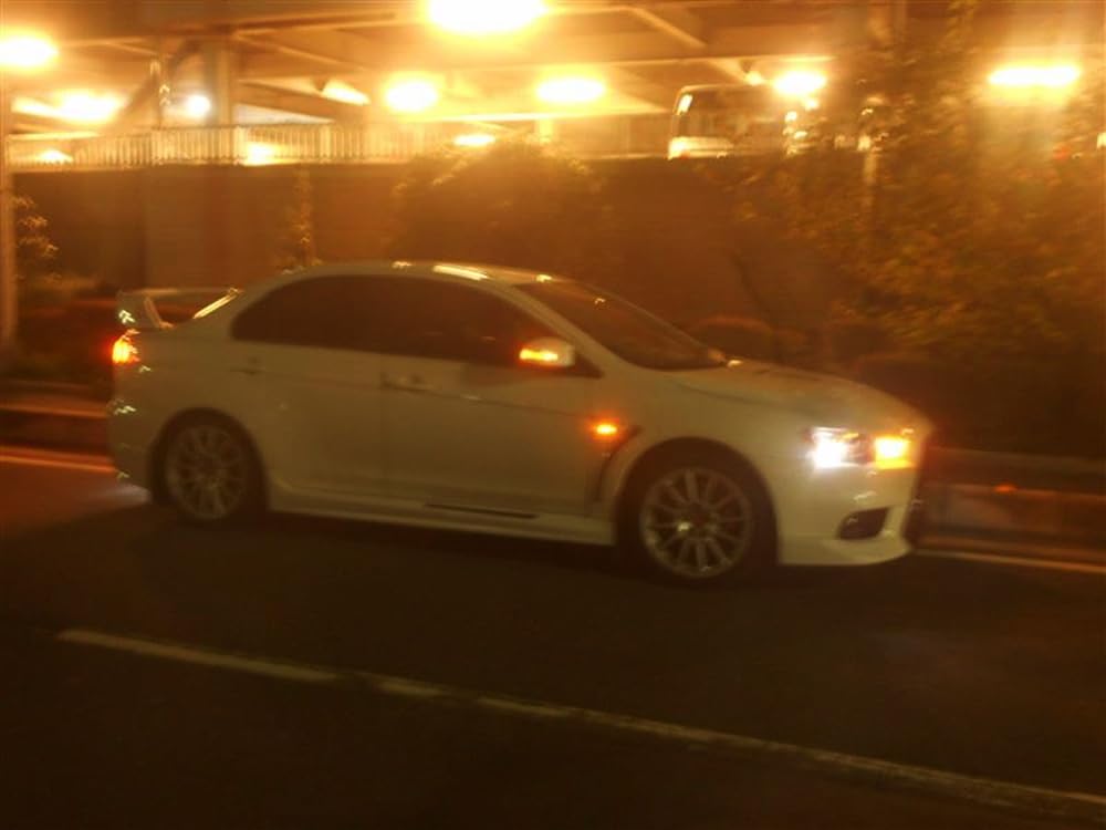 Ijdmtoy Clear Sequential Blink Amber Led Side Marker Light Assembly Compatible With Mitsubishi Lancer Evo X Mirage Outlander Spo