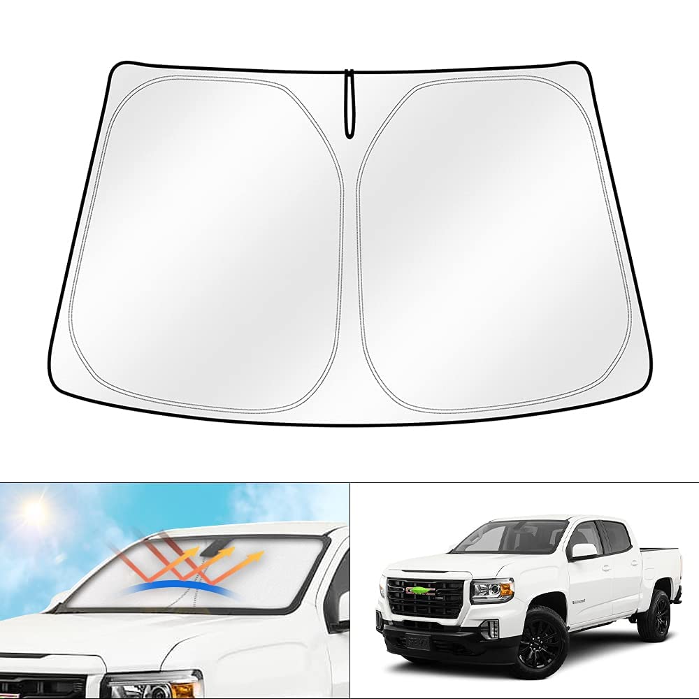 Cartist Custom Fit For Windshield Sunshade 2015-2022 Gmc Canyon Sun Shade Foldable Car Window Sun Visor Block Uv Rays