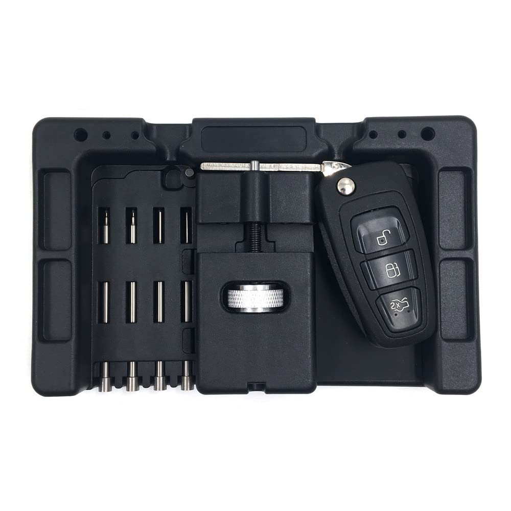 AUOKAY Car Flip Key Vice Fixing Pin Remove Tool for Car Door Key Repair The Key Repair