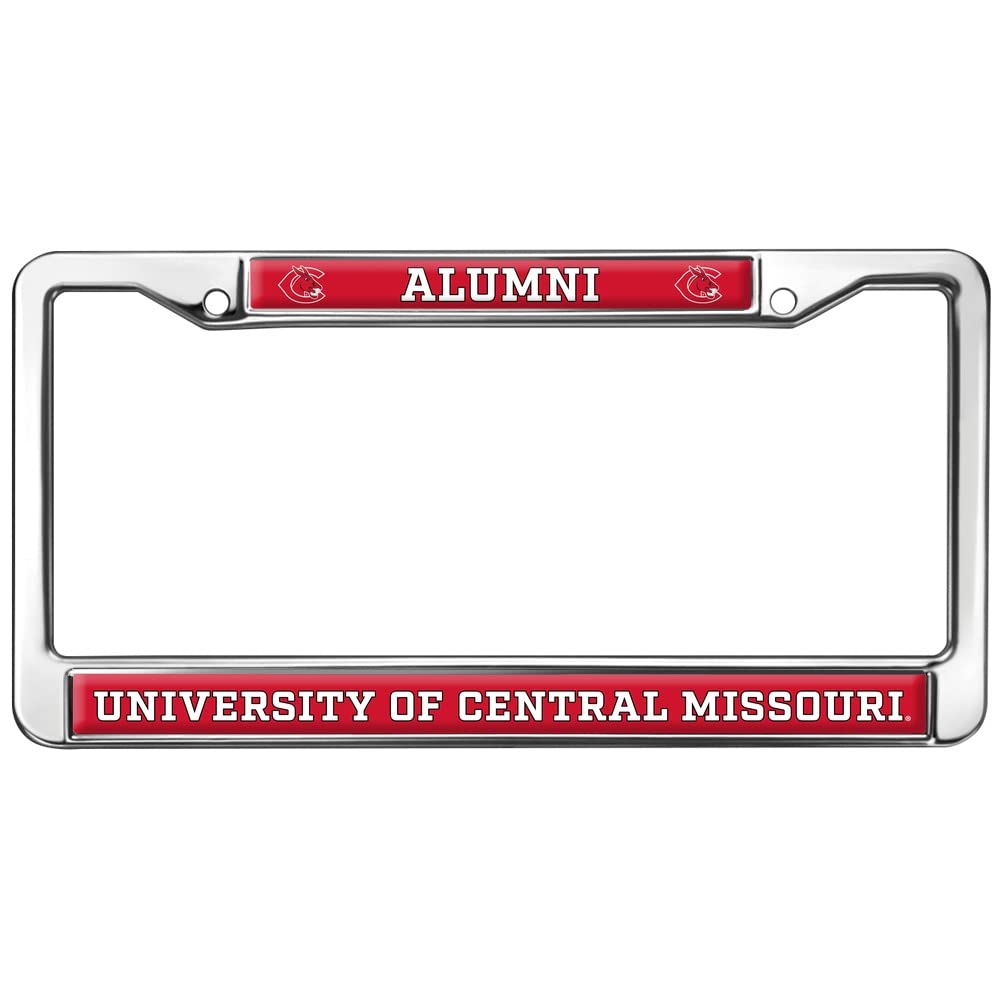 Central Missouri Alumni Logo Full Size Standard License Plate Metal Frame