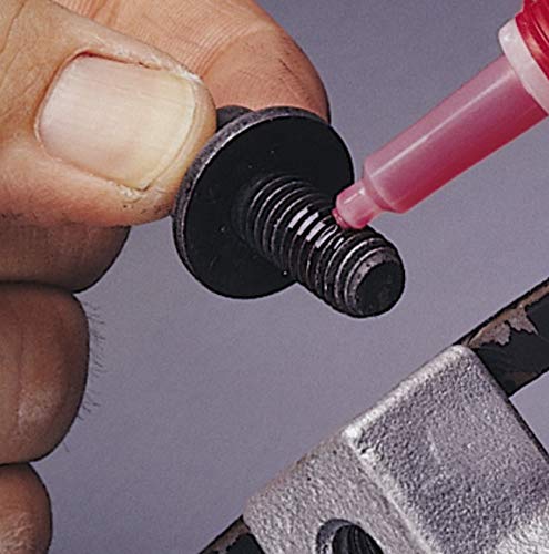 LOCTITE 263 Automotive Threadlocker Red - High Strength Thread Lock, General Purpose Applications, Oil Tolerant, Fluorescent - 6