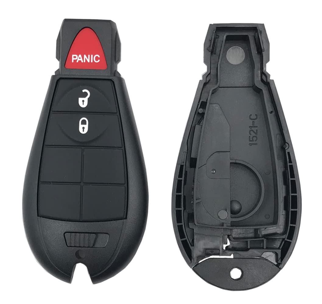 BTOZRF 3 Buttons Key Fob Case Shell for 2013-2018 Dodge Ram 1500 2500 3500 GQ4-53T 56046953 Replacement