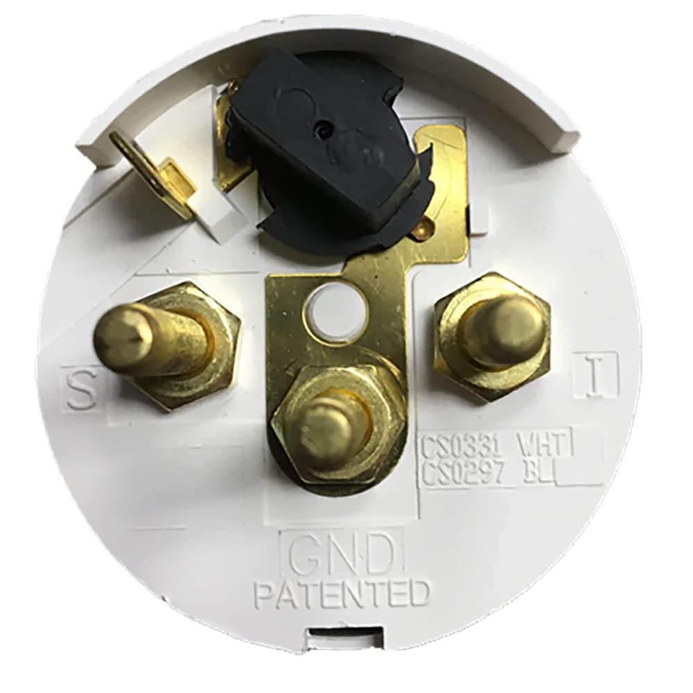 Faria Beede Instruments 13113 Dress Head Cylinder Head Temperature Gauge With Sender - White, 2''