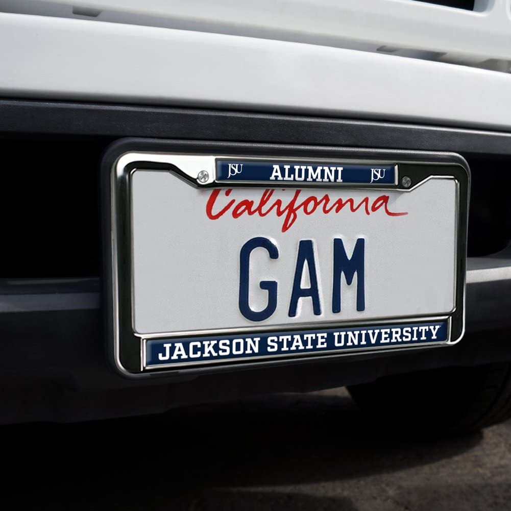 GRAPHICS & MORE Metal License Plate Frame - Jackson State University Alumni, Full Size, One Size