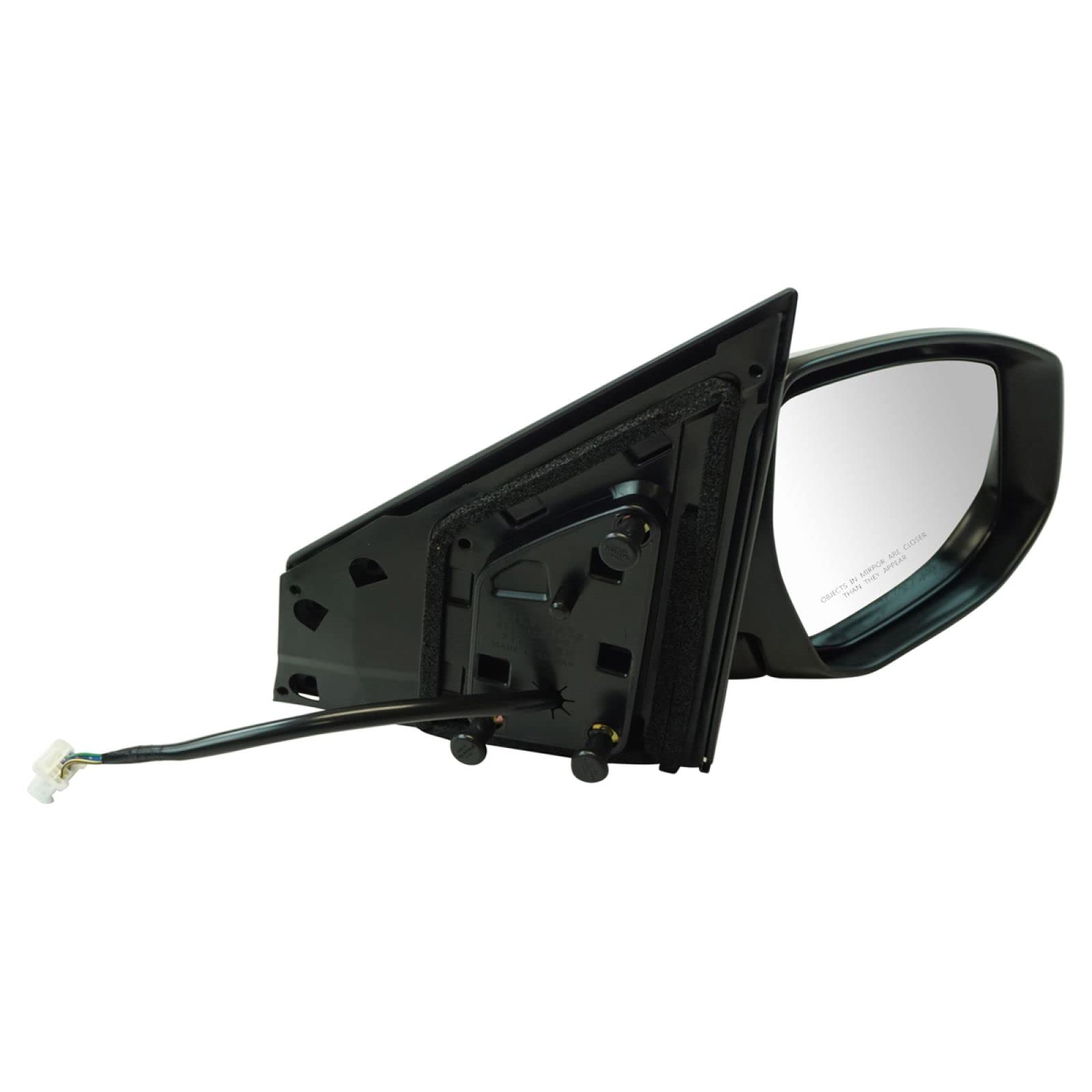 Exterior Power Turn Signal Mirror Black Smooth Rh Passenger Side For Sentra