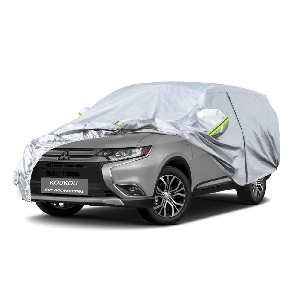 Koukou Suv Car Cover Custom Fit Mitsubishi Outlander From 2001 To 2025, Waterproof All Weather For Automobiles, Sun Rain Dust Sn