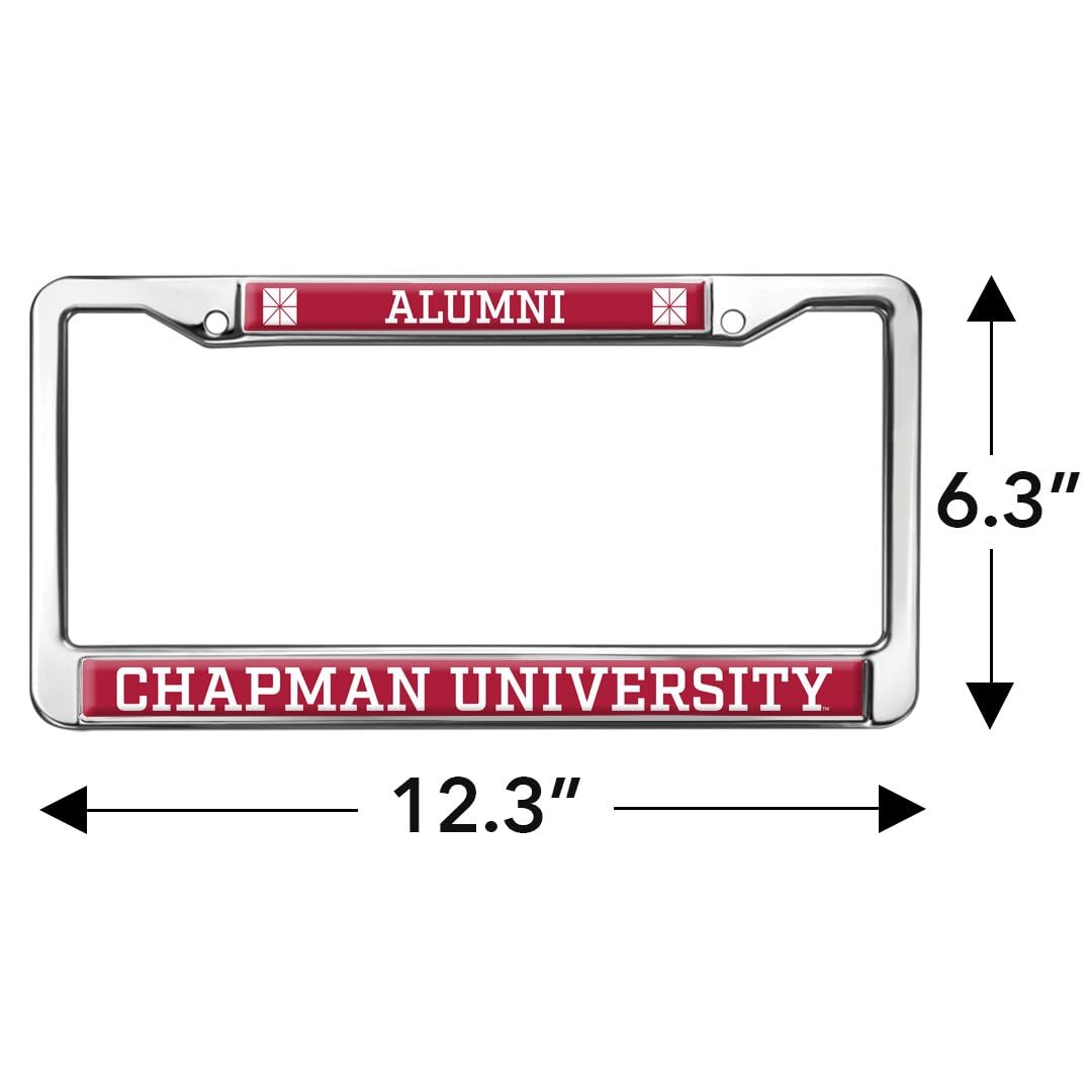 GRAPHICS & MORE Chapman University Alumni Metal License Plate Frame - Full Size, Chapman Panthers Color