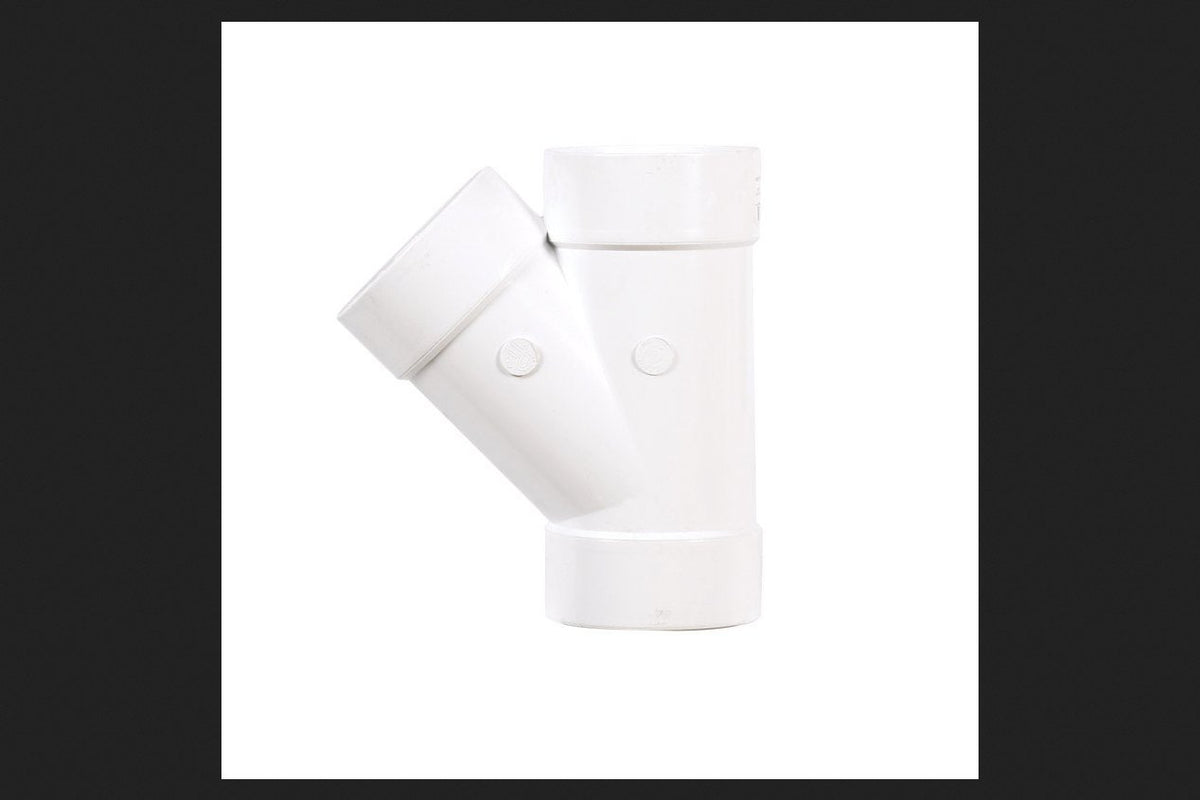 Plastic Trends 4 in. Hub x 4 in. Dia. Hub PVC Wye