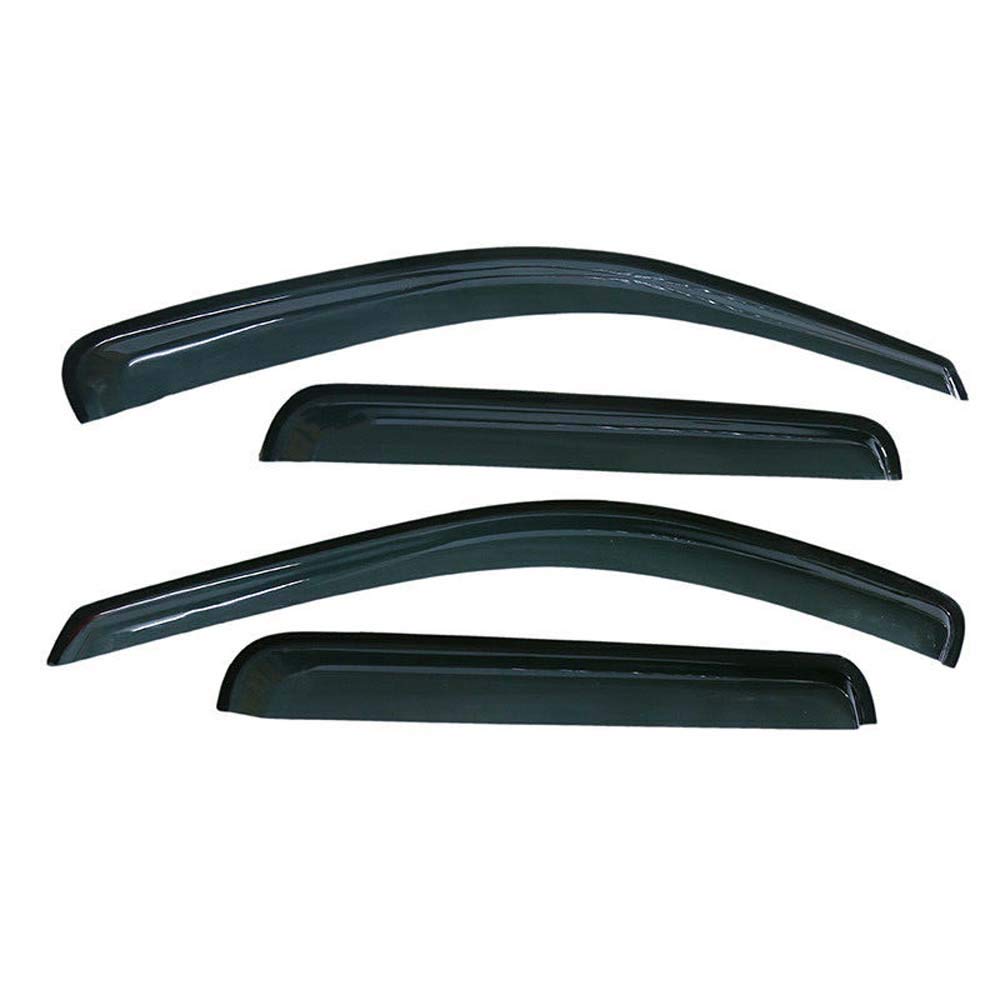 Gldifa Smoke Sun/Rain Guard Window Visors Compatible With 2005-2010 Jeep Grand Cherokee Wind Deflector 4Pcs 94243