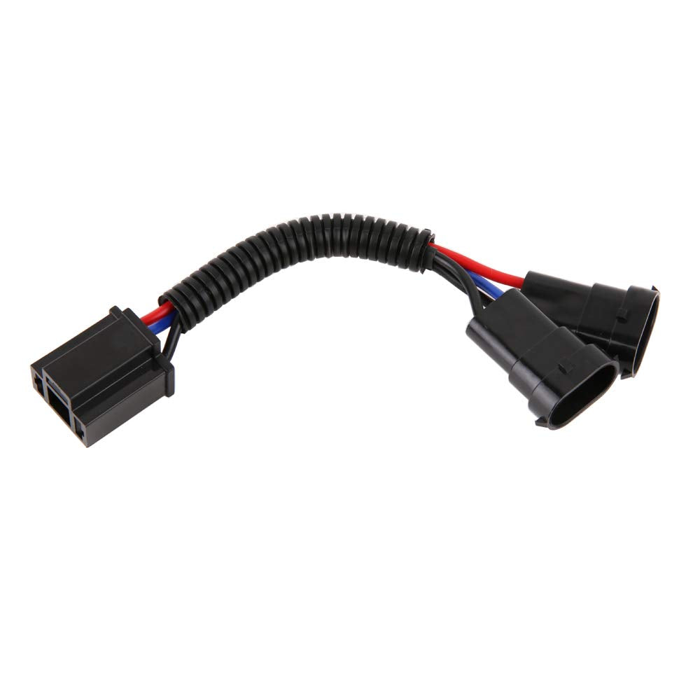 Bicyaco H4 To H9/H11 Wire Harness Adapter Compatible With Motorcycle 2014 2015 2016 2017 2018 Street Glide Special Road King/Road King Special,H4 Splitter Harness For Dual Beam Headlights