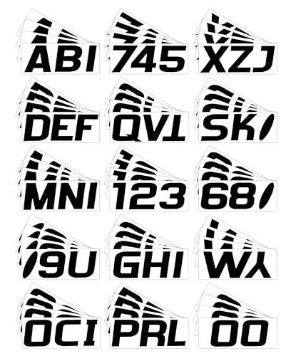 Hardline Products Series 700 Factory Matched 3-Inch Boat & Pwc Registration Number Kit, Solid Black - Blk700Ec