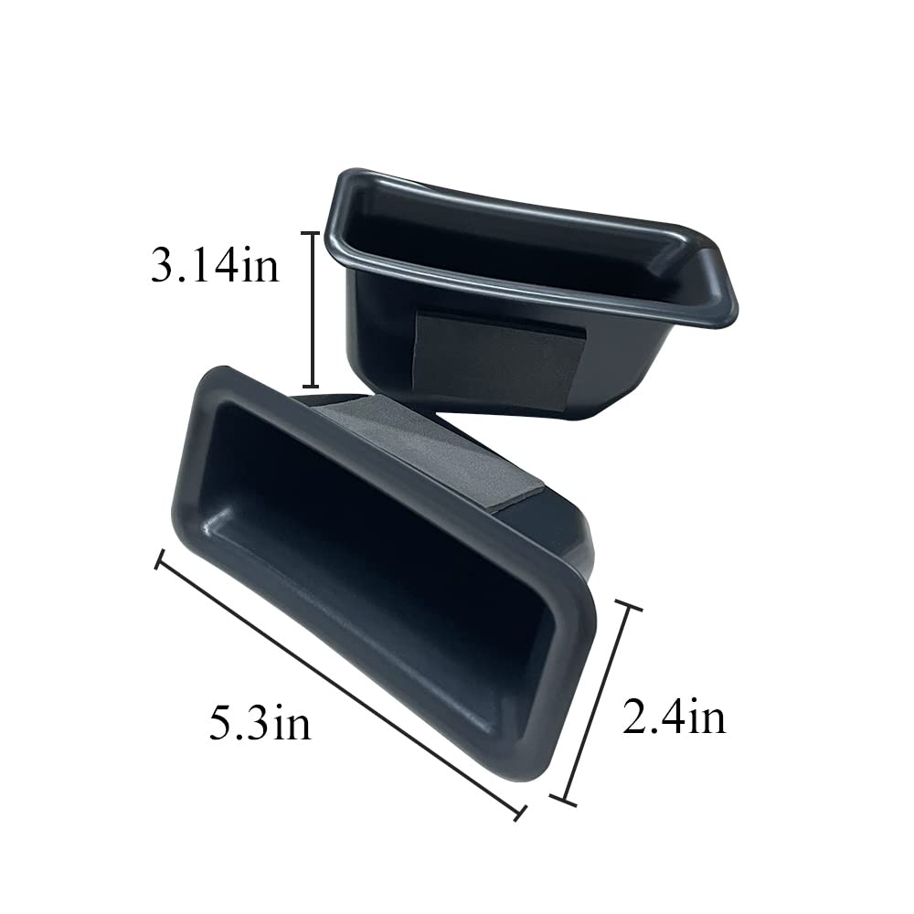 Vesul Front Row Door Side Storage Box Compatible With Ford Explorer 2016 2017 2018 2019 Armrest Phone Container Door Organizer H