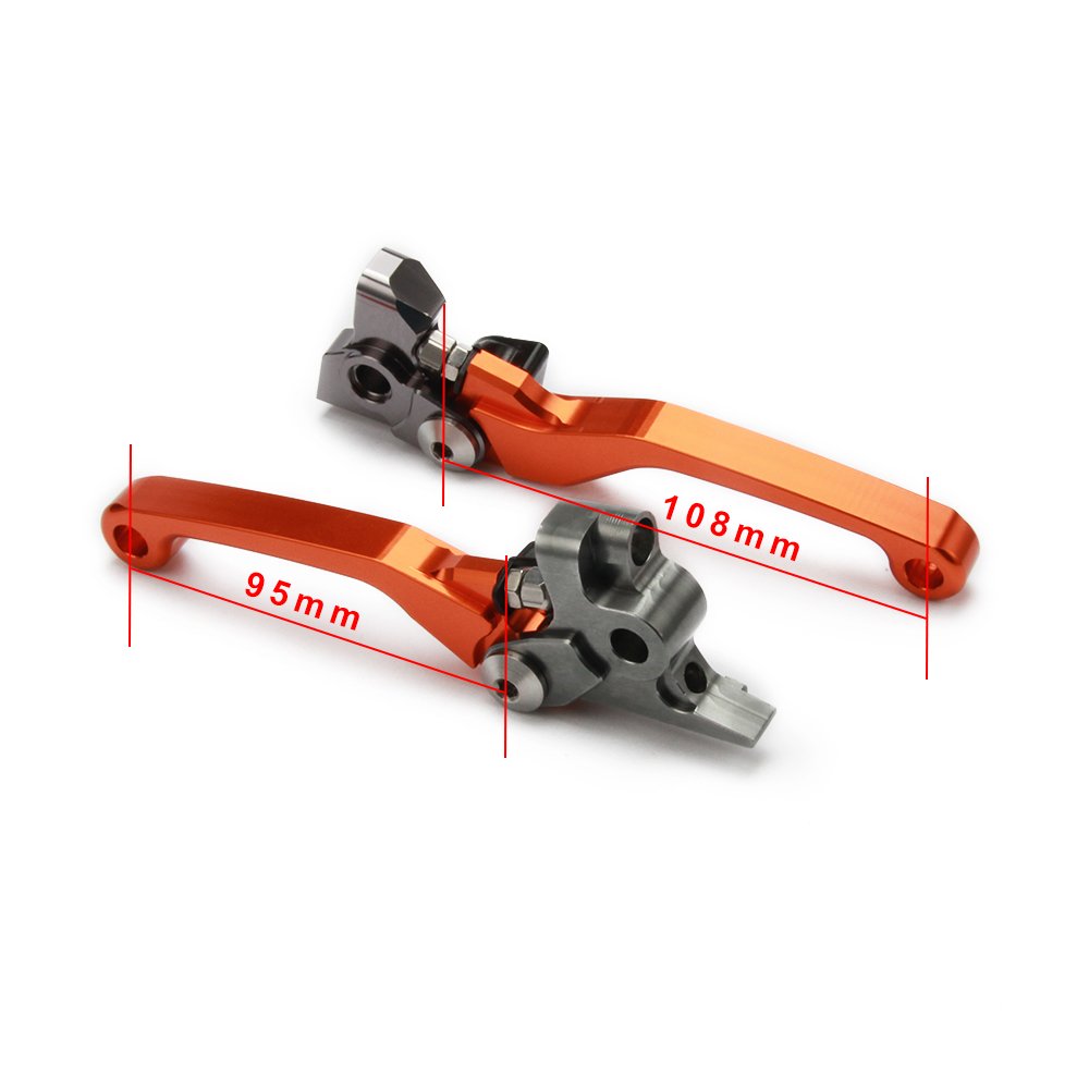 JFG RACING CNC Dirt Bike Foot Pegs Rest Pedal Footpegs And Dirt Bike Clutch Lever For 125/150/250 SX 150/250/300 XC-W 250/350/45