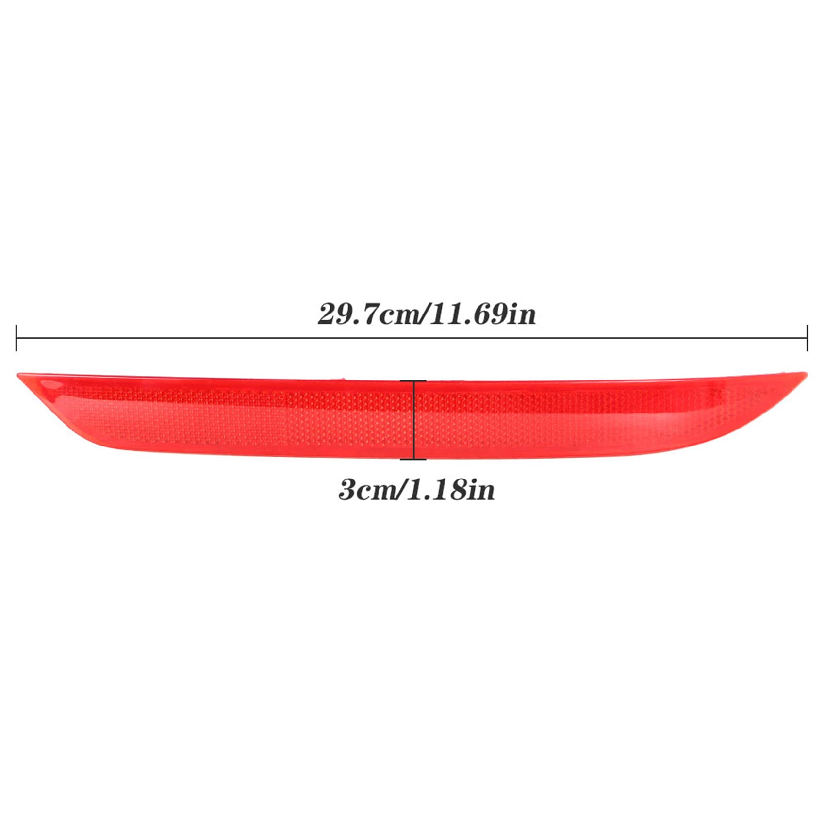 labwork 2 Pieces Red Rear Bumper Reflector Driver and Passenger Side Replacement for 2016 2017 Honda Accord 33505T2AA11 33555T2A