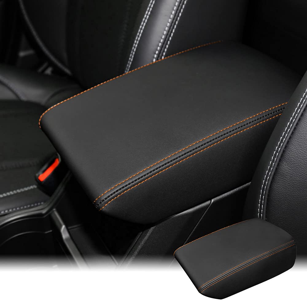 INTGET Car Ceter Console Armrest Cover for 2024 Subaru Forester Accessories 2019 2020 2021 2022 2023 Leather Middle Arm Rest Box