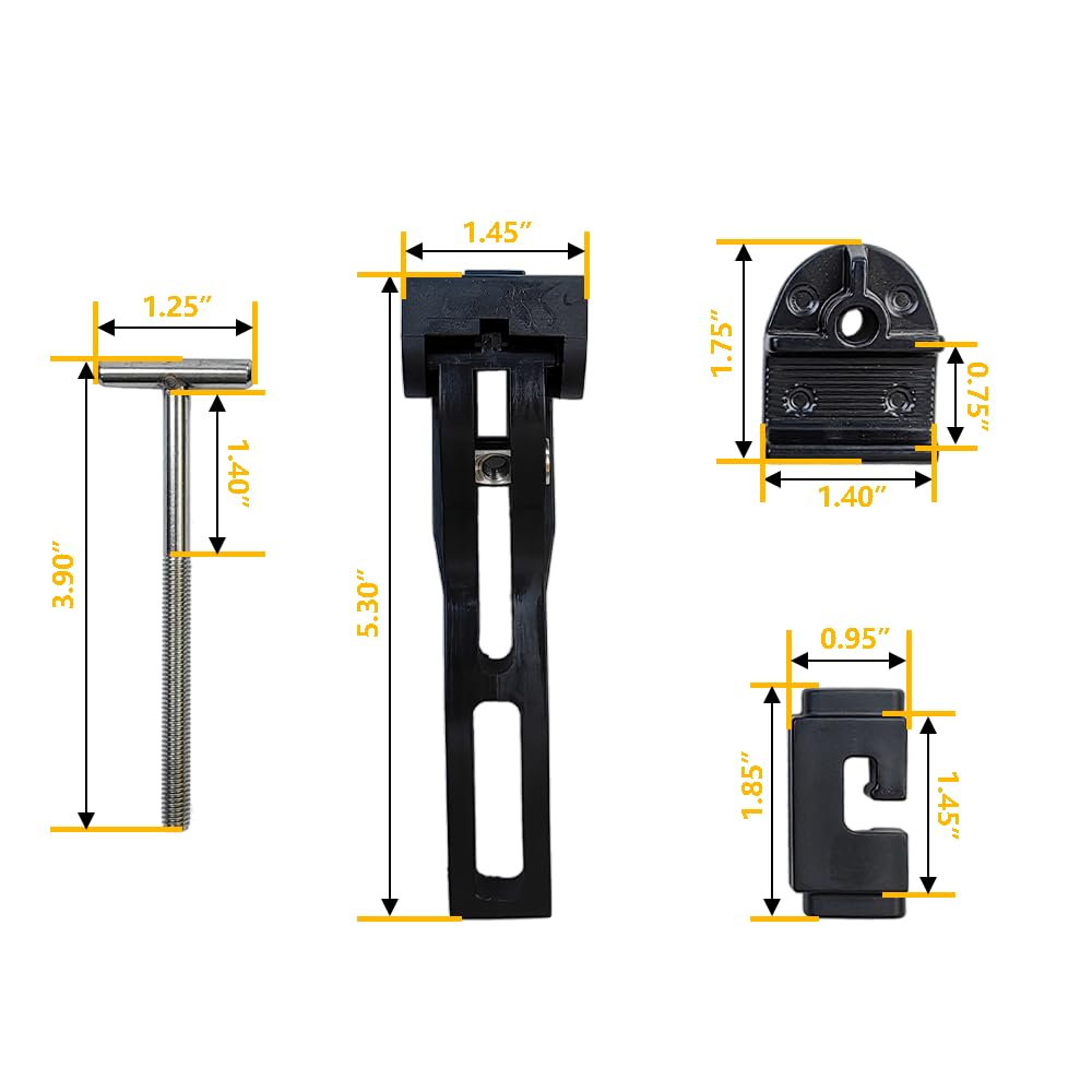 Truck Tonneau Cover Replacement Installation Accessory | Fit for Tri-fold & Quad-fold Truck Bed Cover Hard Folding or Soft Foldi