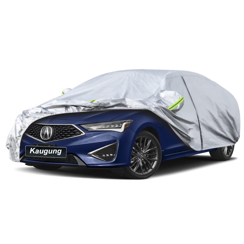 Kaugung 6 Layers Car Cover Custom Fit Acura Ilx From 2013 To 2025, Waterproof All Weather Resistant Outdoor Indoor Sun Rain Dust