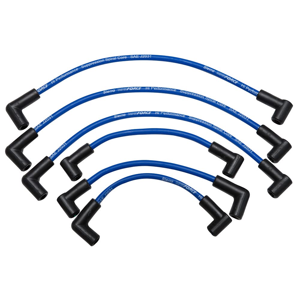 Sierra International 18-8833-1 Premium Magforce Marine Spark Plug Wire Set For Mercruiser Sterndrive , White
