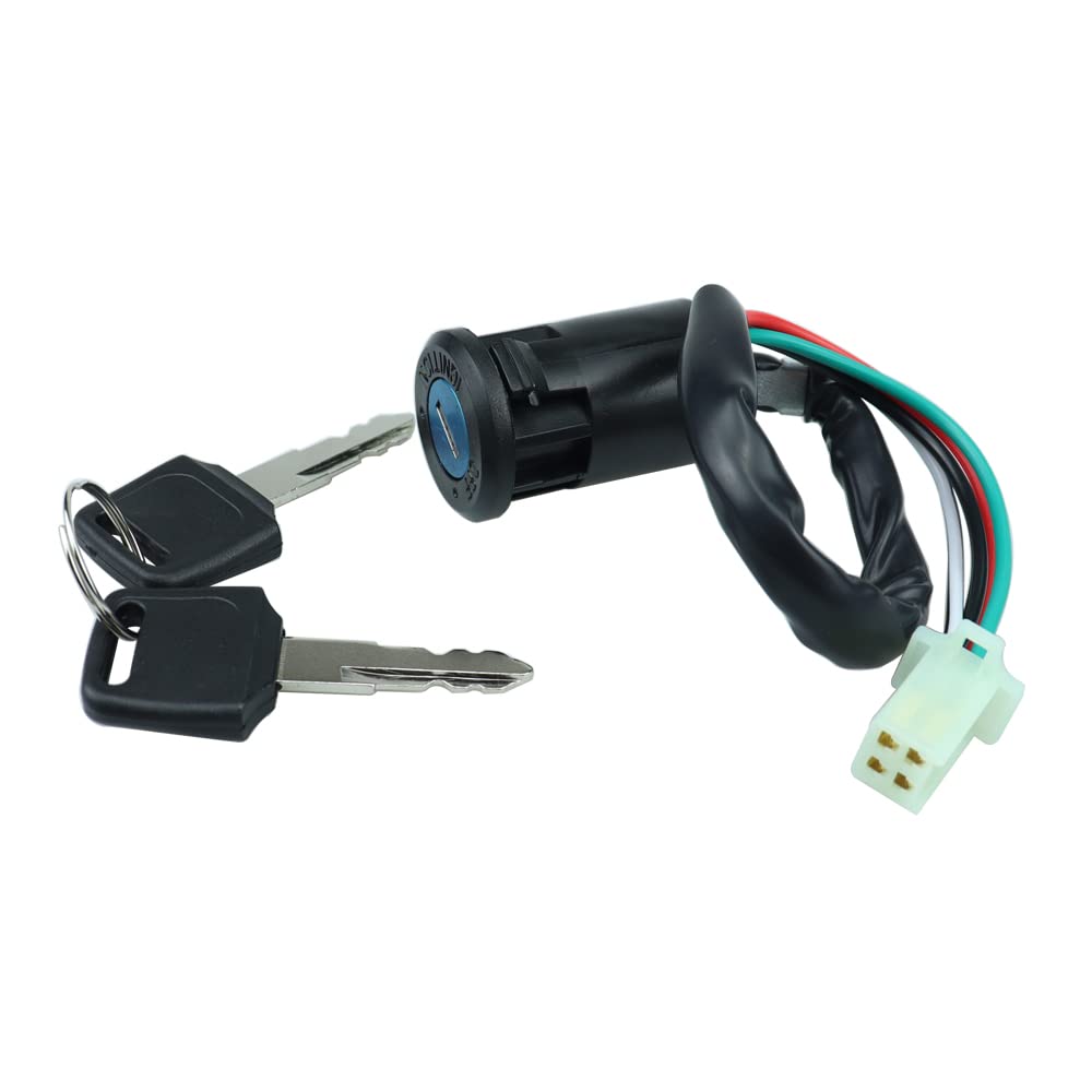 Motorcycle 4 Pin Ignition Key Switch Set For Chinese 50Cc 70Cc 90Cc 110Cc 125Cc 150Cc 250Cc Atv Dirt Bike Quad Coolster Taotao Sunl Apollo