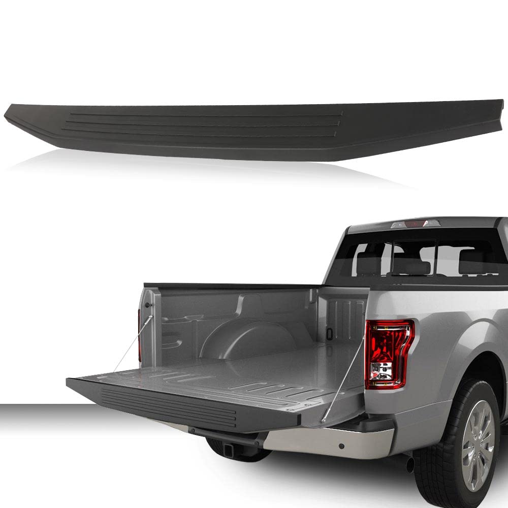 Pit66 Tailgate Moulding Cap, Compatible With Ford F-150 2015-2020 Moulding Protector (Not Fit Flex Step), Rear Spoiler Top