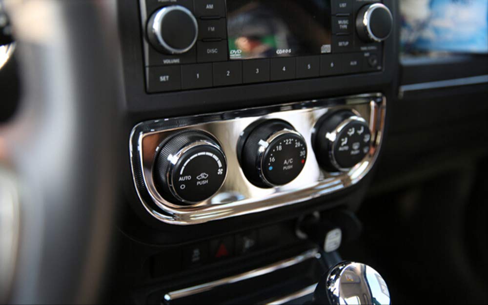 2011-2016 2017 For Jeep Patriot Inner Accessories Air Conditioner Switch Button Trim Abs 1Pc