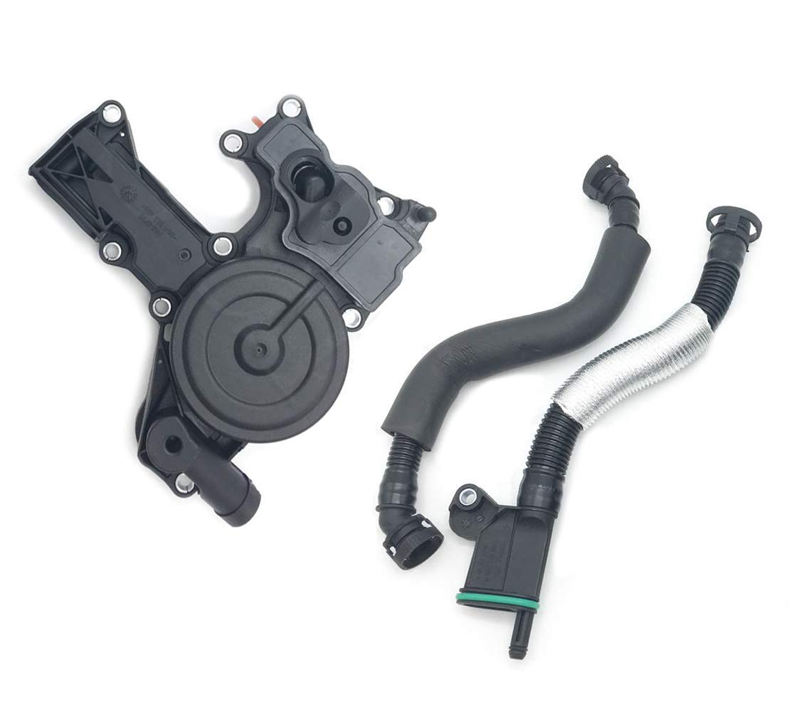 Pcv Valve Engine Crankcase Vent Oil Separator Breather Hose Kit Fit For Audi A3 A4 A5 Q5 Tt Vw Beetle Cc Jetta Passat Tiguan 1.8 2.0Tsi Replace 06H103495Ab, 06H103495Ah, 06H103495B