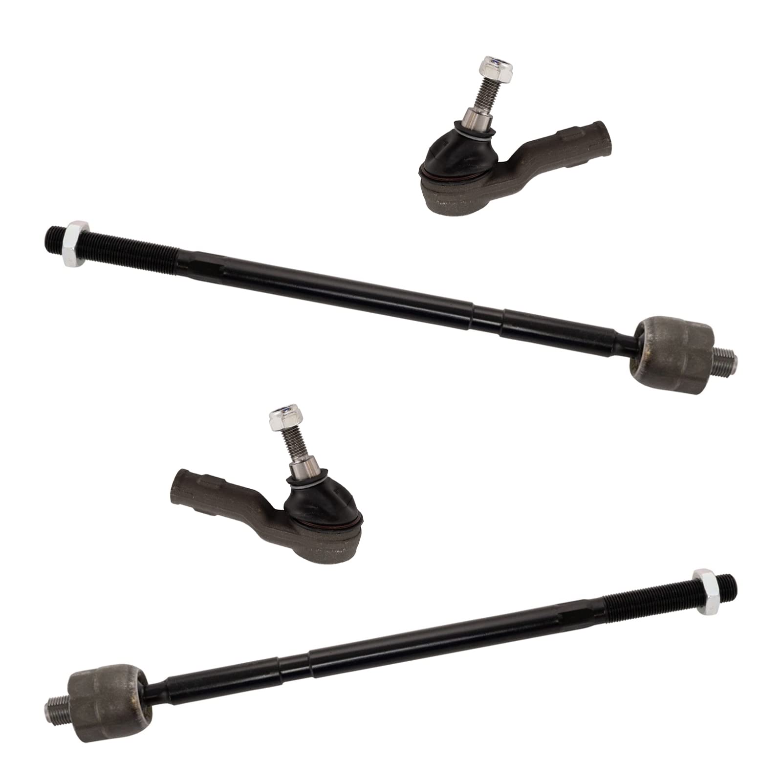 Trq Front Inner And Outer Tie Rod Set Compatible With 2006-2009 Land Rover Range Rover Sport