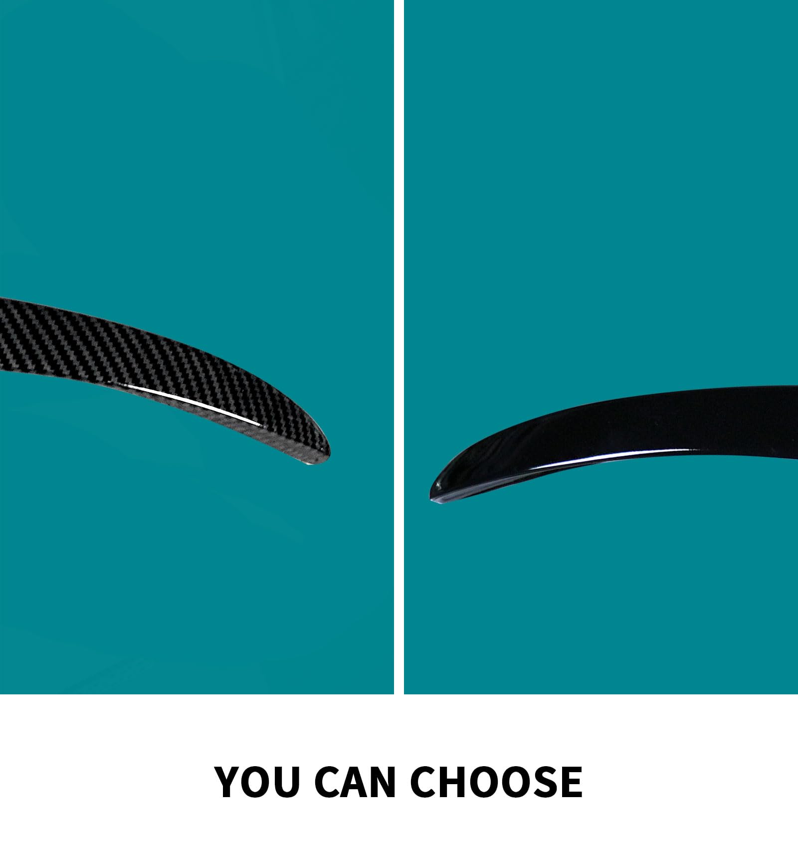 BDBO Spoiler Wing Rear Spoiler Compatible with Tesla Model y 2020-2024 Trunk Tail Rear Trunk Lid,Carbon Fiber Style Performance,