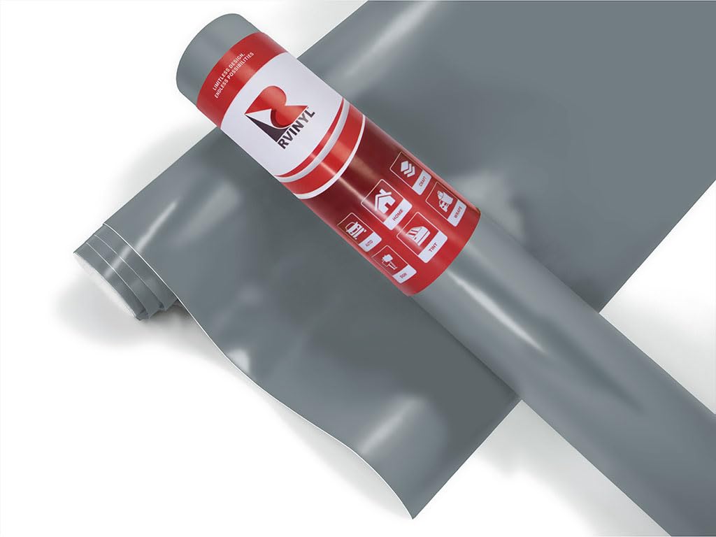 3M 2080 Series S51 Satin Battleship Gray - 5Ft X 30Ft - Dual Cast Car Wrap Vinyl Film And Controltac Air Release Adhesives - Bub