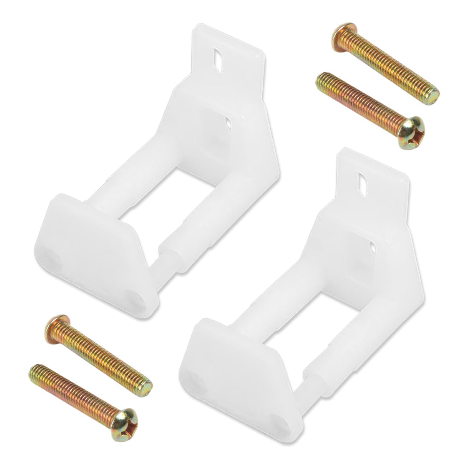 HAVANSIDY 2PCS RV Sliding Door Guide, Sliding Barn Door Hardware with Screws, White