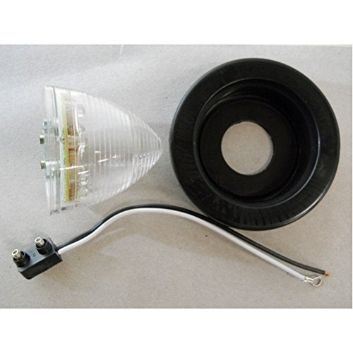 United Pacific Clear Amber 2.5'' Round 13 LED Truck Trailer Semi Side Marker Clearance Light Kit,38368