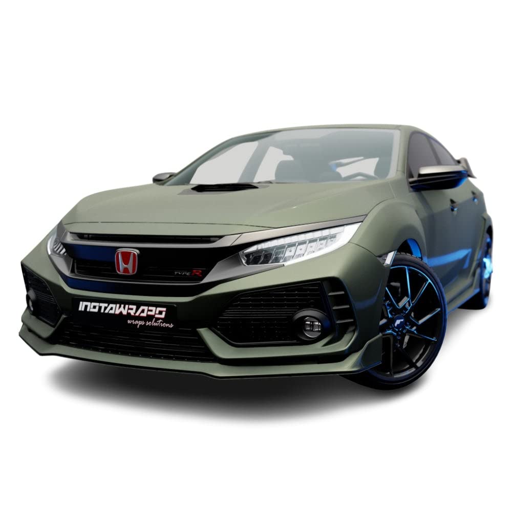 3M Car Wrap Roll 2080 Matte Metallic Pine Green | M206 | (Sample 3In X 5In) | Automotive Vinyl Wrap For Cars - Car Interior Wrap