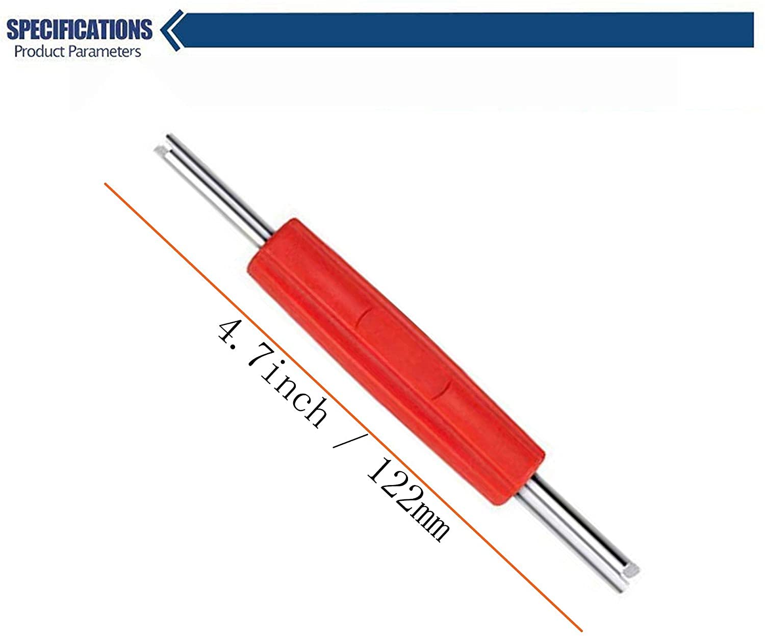 Aracey 6Pcs Tire Valve Stem Removal Tool - Dual Single And Double Heads Valve Core Remover Tool,Great Tire Repair Tool For Various Valve Cores,R134A R12 Hvac Air Conditioning Valve Core Remover