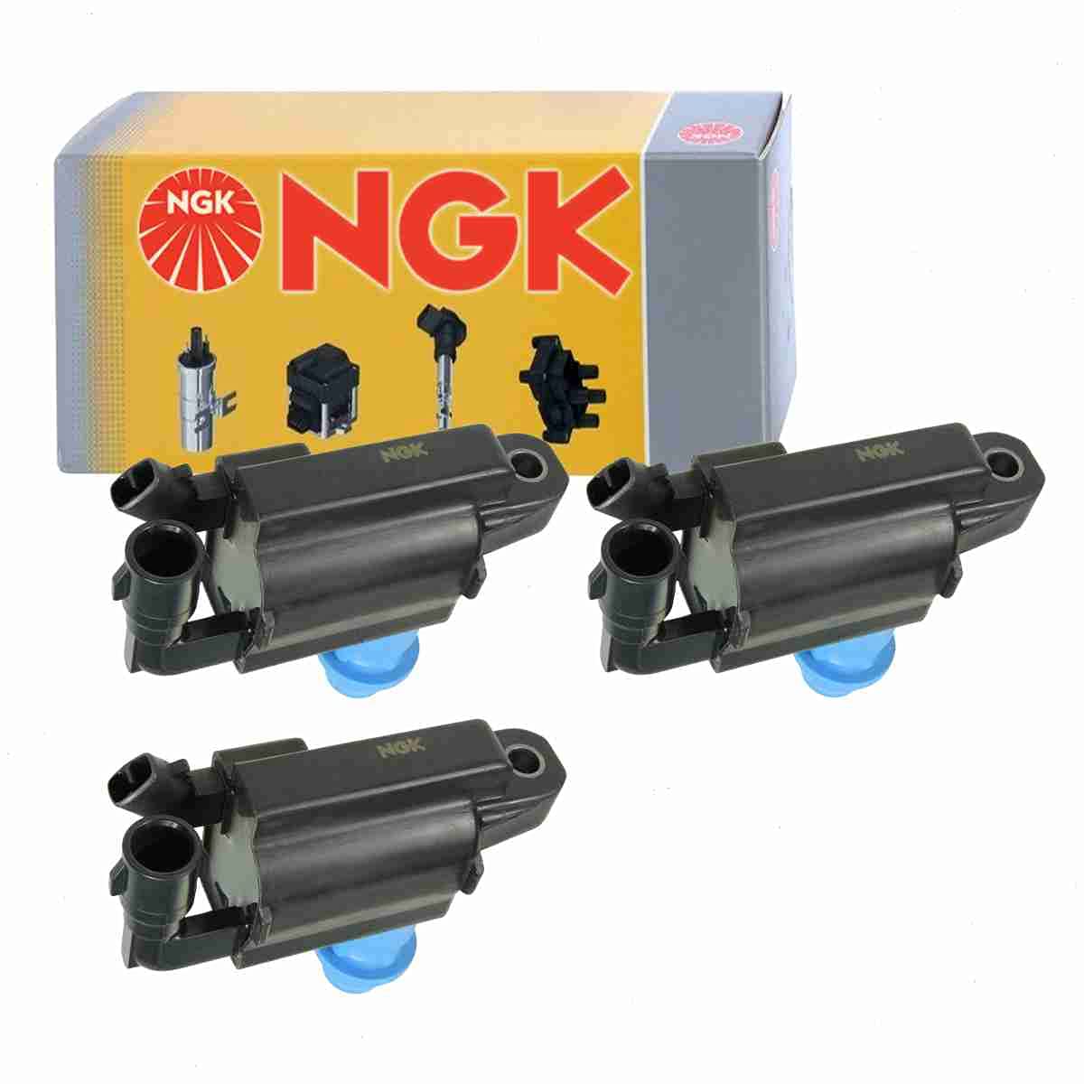 3 pc NGK Ignition Coils compatible with Lexus IS300 3.0L L6 2001-2005