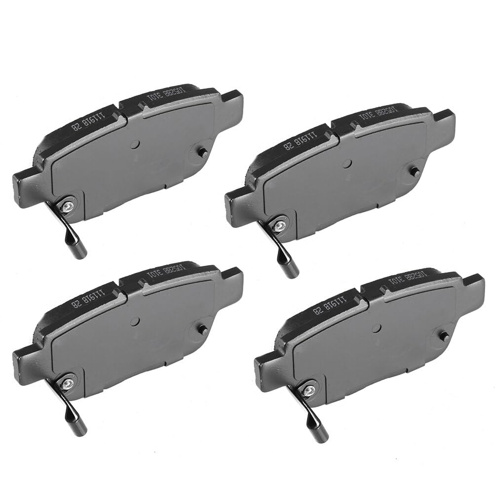 Cciyu D1103 Rear Semi-Metallic Disc Brake Pads Kit For Acura Tl 2009-2014,For Honda Ridgeline 2006-2014 4Pcs